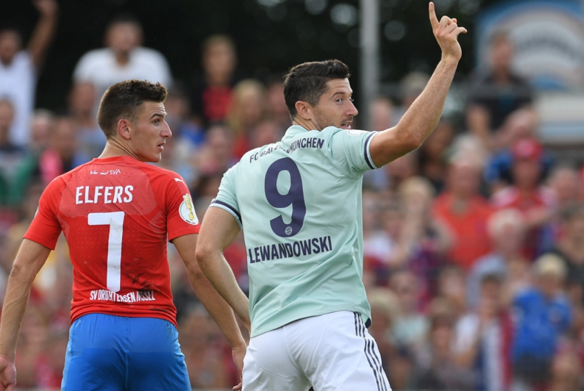 Lewandowski garantiu o suado triunfo do Bayern de Munique por 1 a 0 sobre o Drochtersen pela Copa da Alemanha