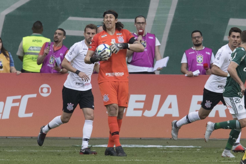 Cássio no Dérbi no Allianz