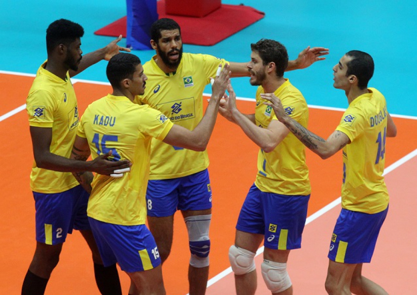 Brasil bateu o Egito (Foto: Divulgação/FIVB)