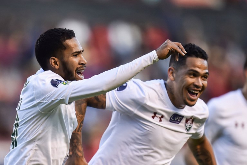 Luciano e Everaldo - Deportivo Cuenca x Fluminense
