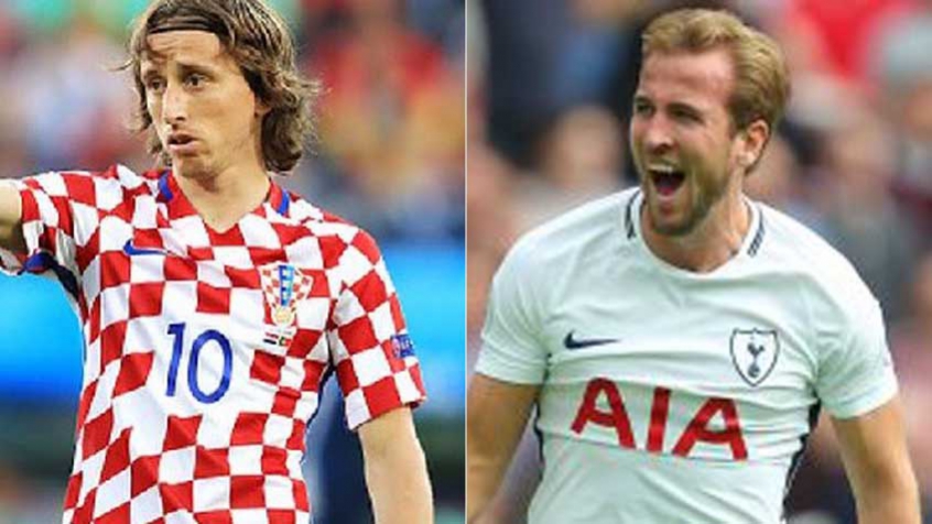 Modric (Croácia) e Kane (Inglaterra)