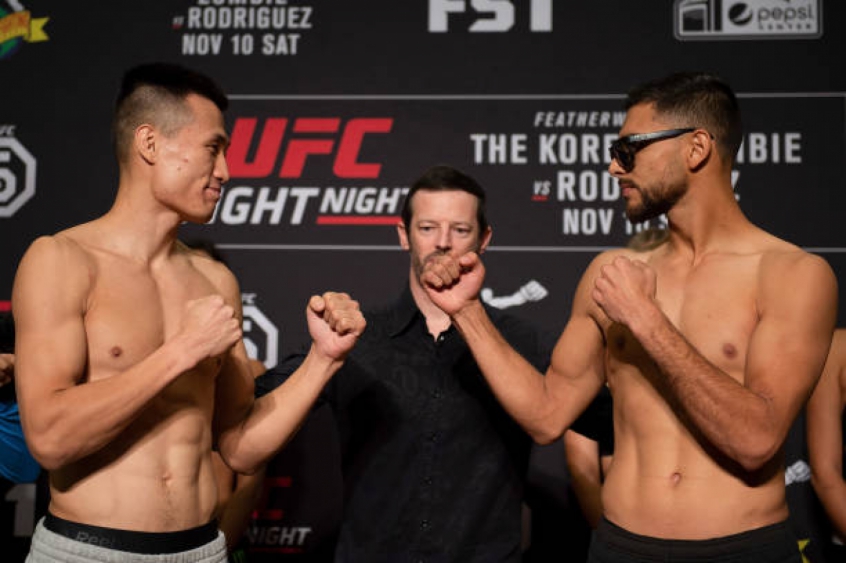 Zumbi Coreano e Rodriguez se enfrentam neste sábado (10) no main event do UFC Denver (Foto Getty Images)