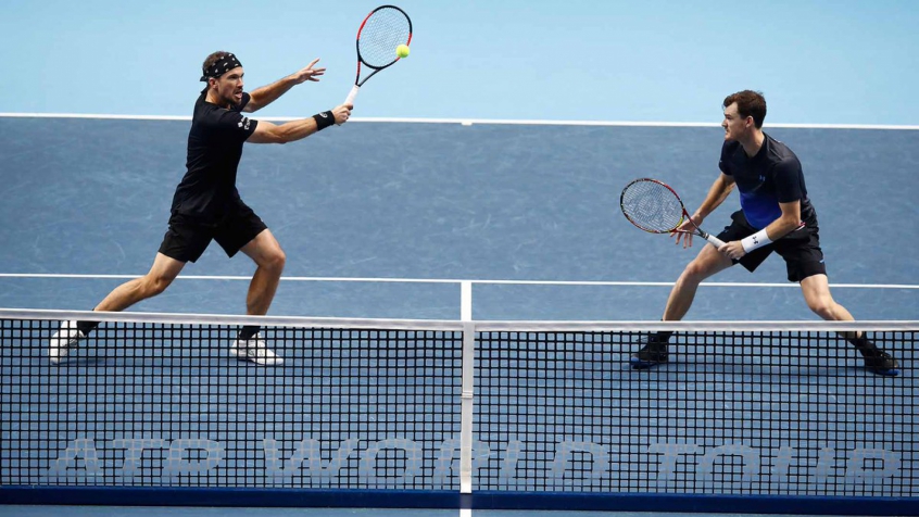 Bruno Soares e Jamie Murray na estreia do ATP Finals