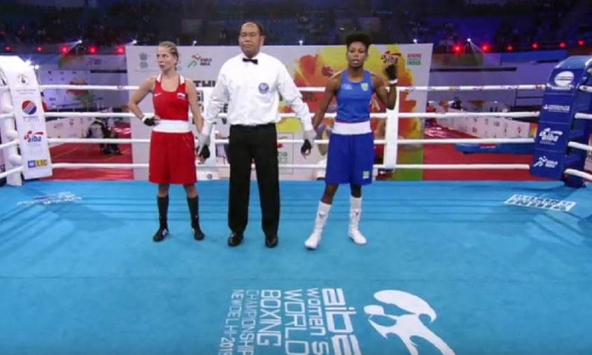 Jucielen Romeu no Mundial de boxe