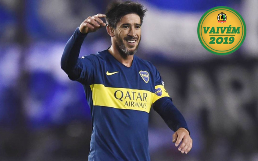 Pablo Perez do Boca Jrs, com selo do Vaivém