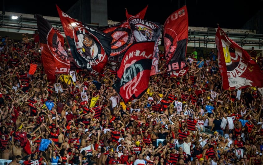 Torcida do Flamengo no MaracanÃ£, contra o Bangu