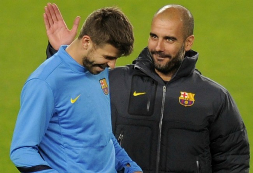 Guardiola e Piqué - Barcelona
