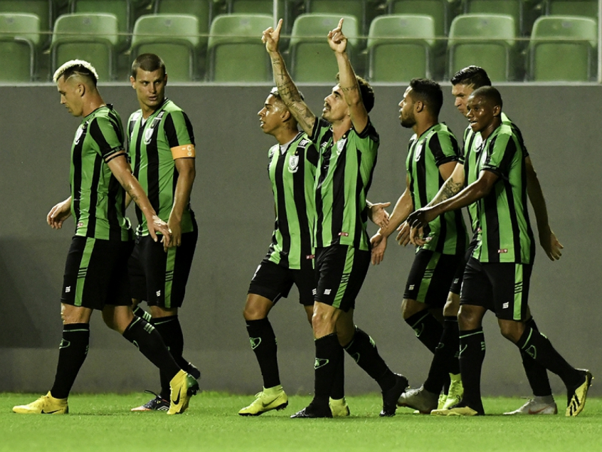 O América-MG teve bom volume de jogo e garantiu mais três pontos na tabela