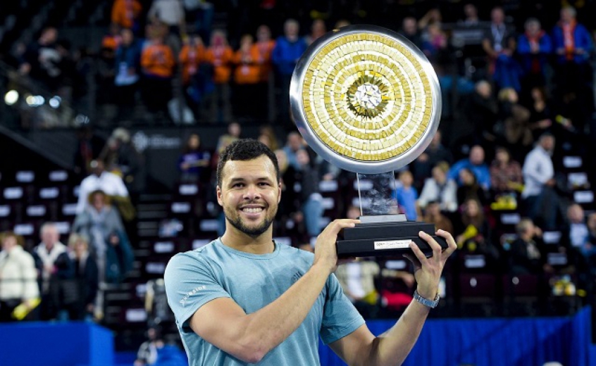 Jo-Wilfried Tsonga, campeão do ATP 250 de Montpellier em 2019