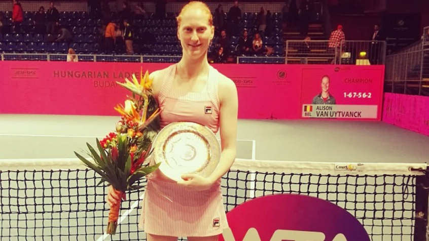 Alison Van Uytvanck, campeã do WTA Internacional de Budapeste em 2019