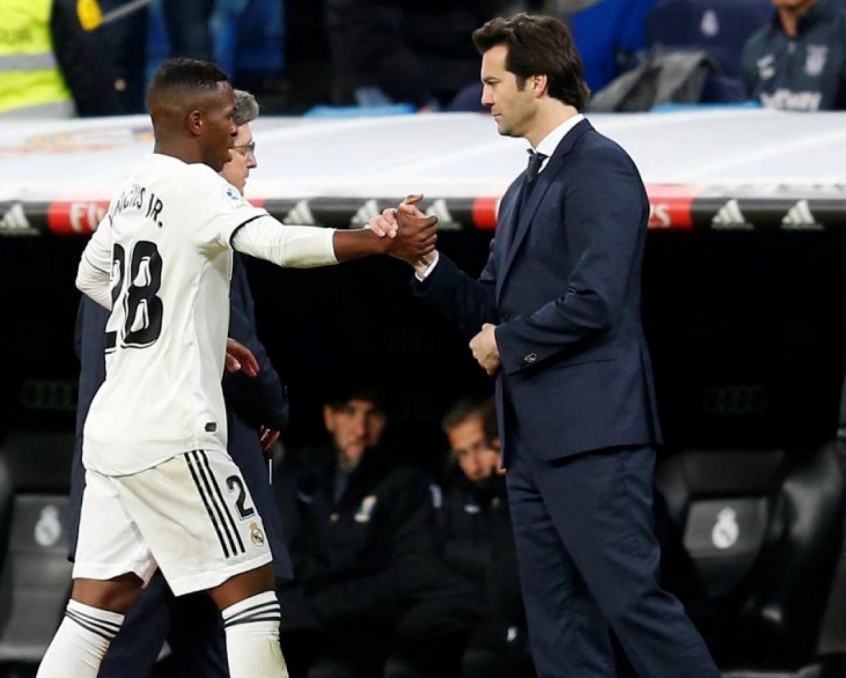 Vinicius Junior e Solari