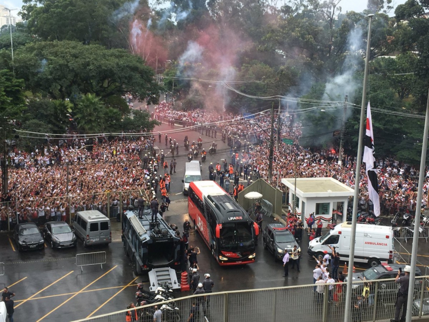 Chegada do São Paulo
