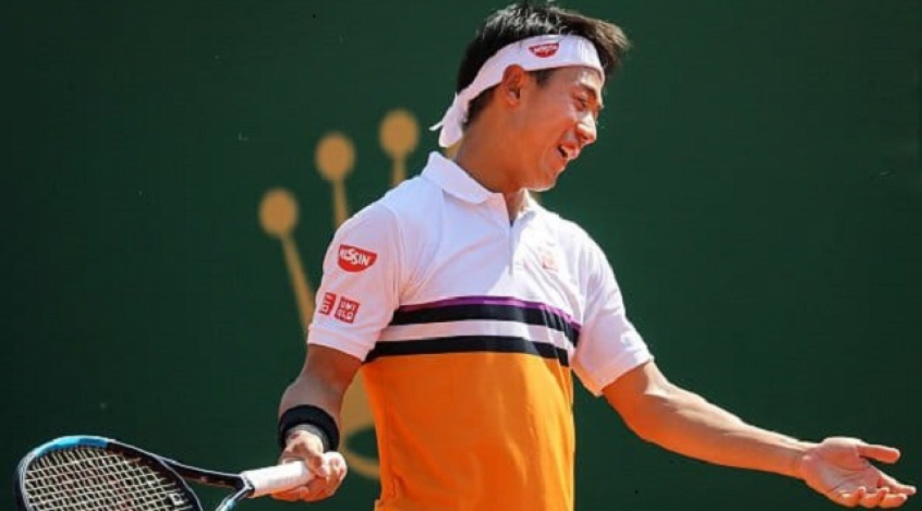 Kei Nishikori cai na estreia do Masters de Monte Carlo em 2019