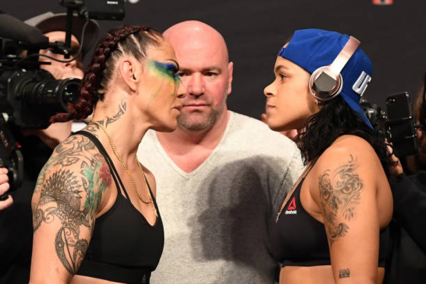 Encontro aconteceu no UFC 232, em dezembro, quando a "Leoa" nocauteou Cyborg no round inicial (Foto: Getty Images)