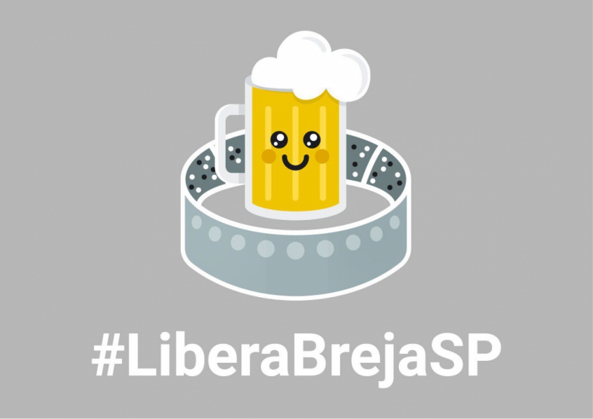 Imagem criada pelos clubes para ilustrar a campanha pró liberação da venda de cerveja nos estádios paulistas