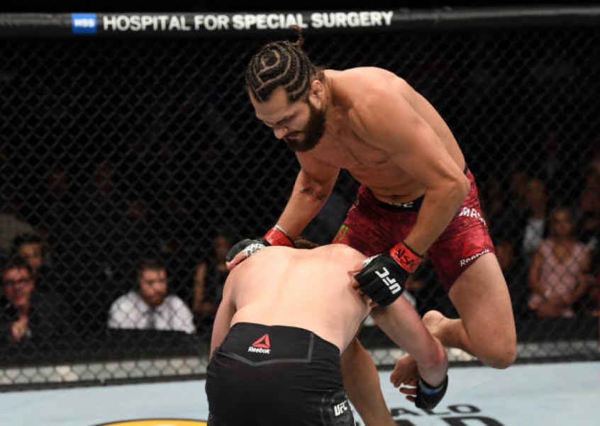 Jorge Masvidal entrou para história do UFC com o recorde mais rápido da organização (Foto: Getty Images)