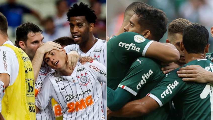 Montagem - Corinthians x Palmeiras