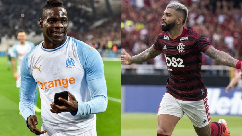 Montagem Balotelli e Gabigol