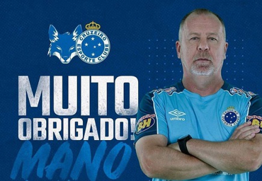 O Cruzeiro criou uma arte agradecendo Mano Menezes pelos três anos de Raposa. Dedé utilizou a imagem para postar uma mensagem de apoio ao treinador