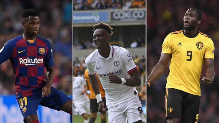 Montagem Lukaku Ansu Abraham