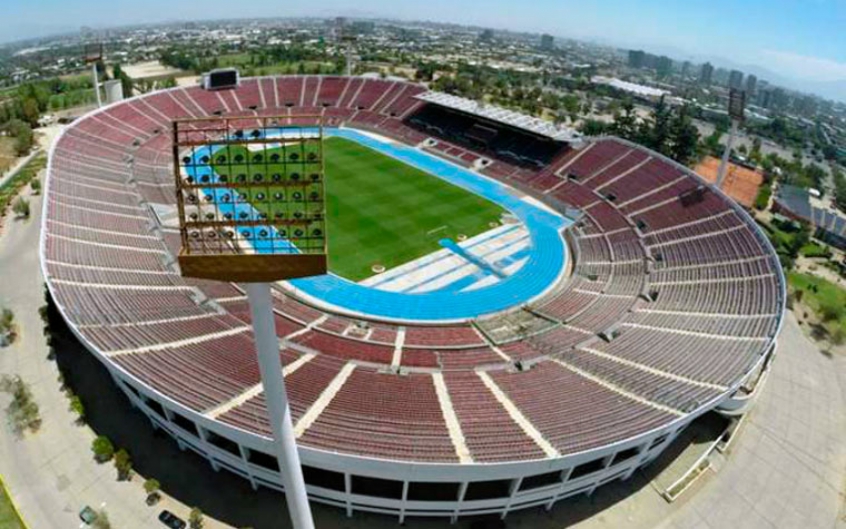 Palco do confronto - Estádio - Nacional de Santiago