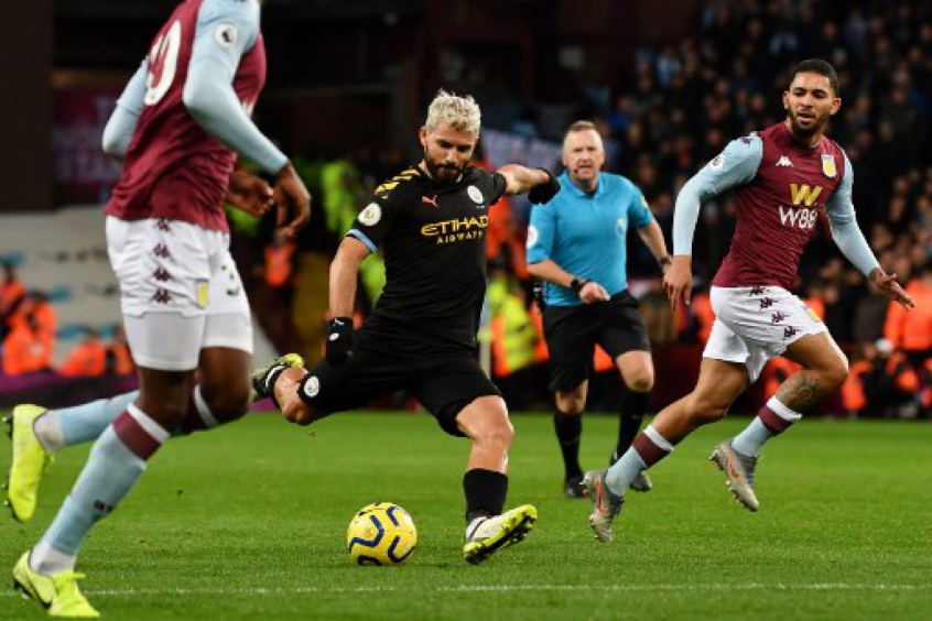 Aston Villa x Manchester City Aguero