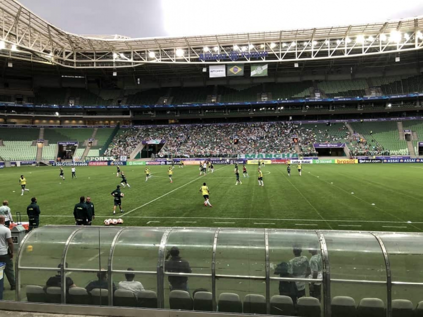 Palmeiras treina no Allianz debaixo de chuva e com torcida; veja o provável time