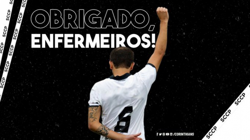 Em tempos difíceis de pandemia, Corinthians homenageia o Dia do Enfermeiro