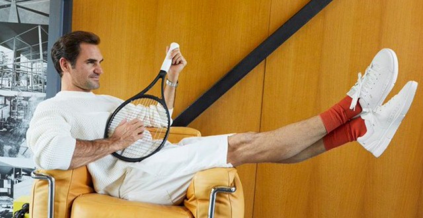 Roger Federer linha sapatos