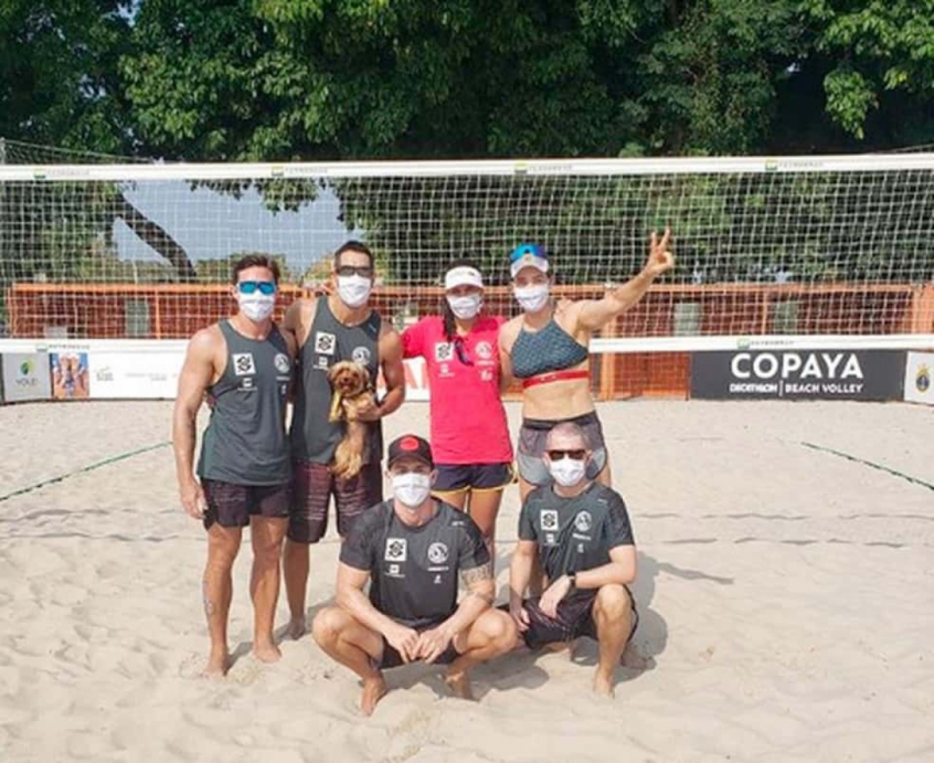 As olímpicas Ágatha e Duda estão de volta aos treinamentos ...