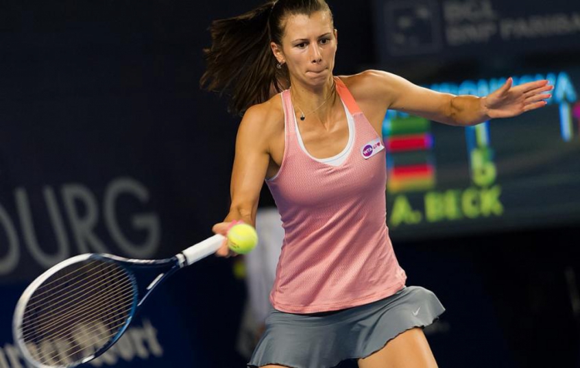 Tsvetana Pironkova em ação