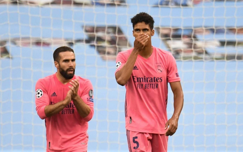 Manchester City x Real Madrid - Liga dos Campeões - Carvajal e Varane