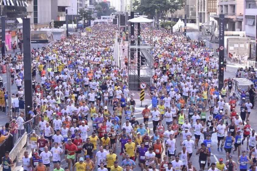 Corredores da São Silvestre na Avenida Paulista. Edição de 2020 pode ser cancelada. (Divulgação)