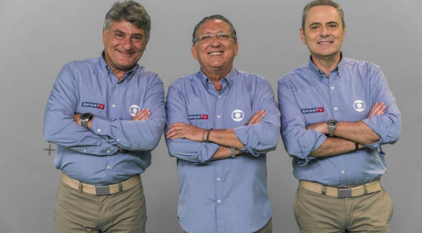 Cleber Machado, Galvão e Luis Roberto