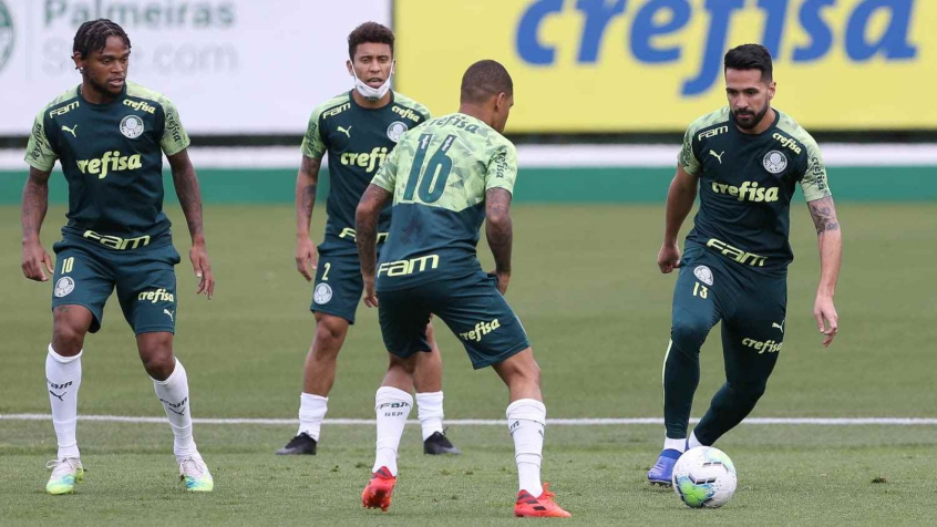 Com volta de pilares defensivos, Palmeiras finaliza preparação para enfrentar o Goiás