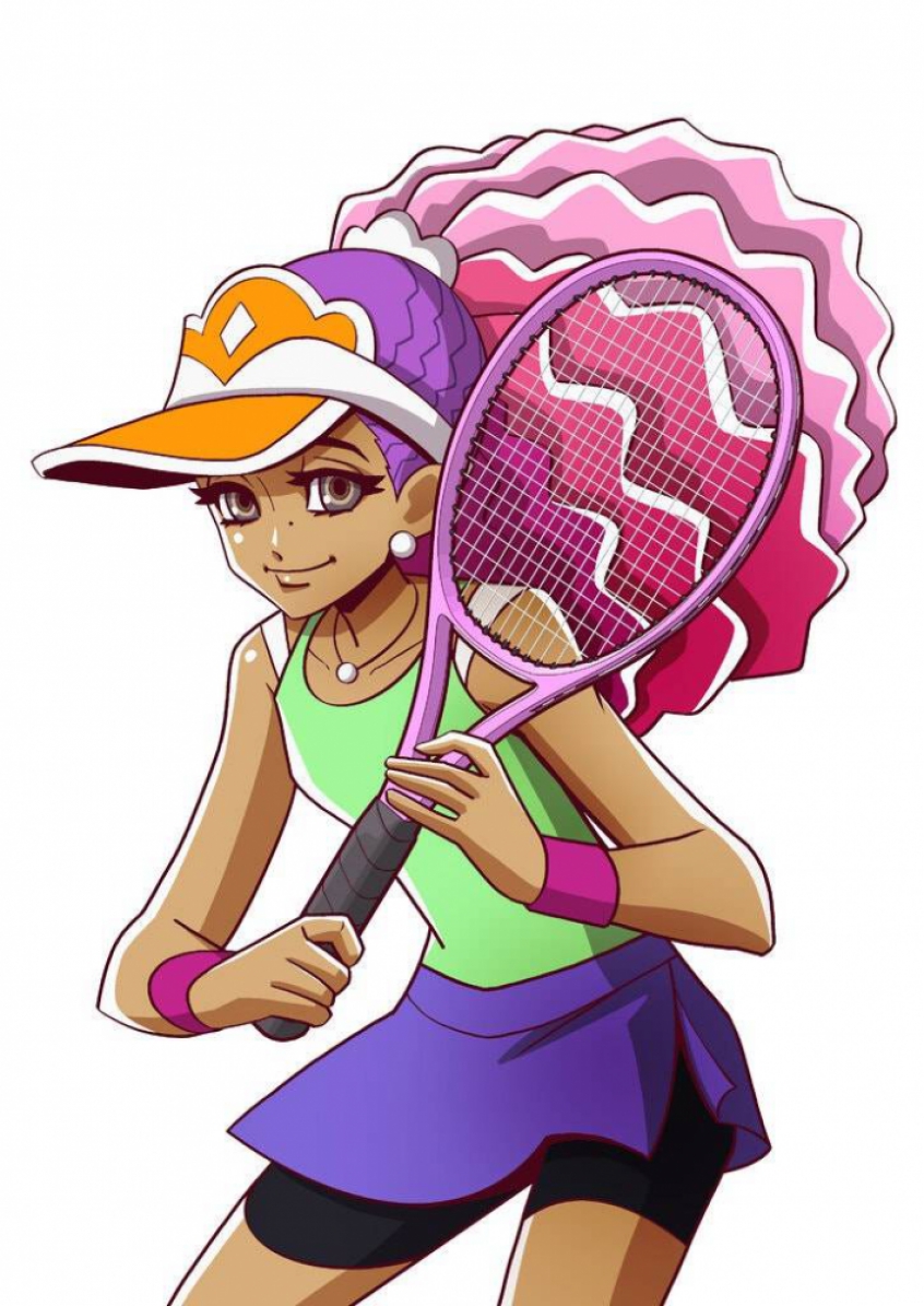 Naomi Osaka em versão manga pelo desenho de Futago Kamikita e Tama Mizuno