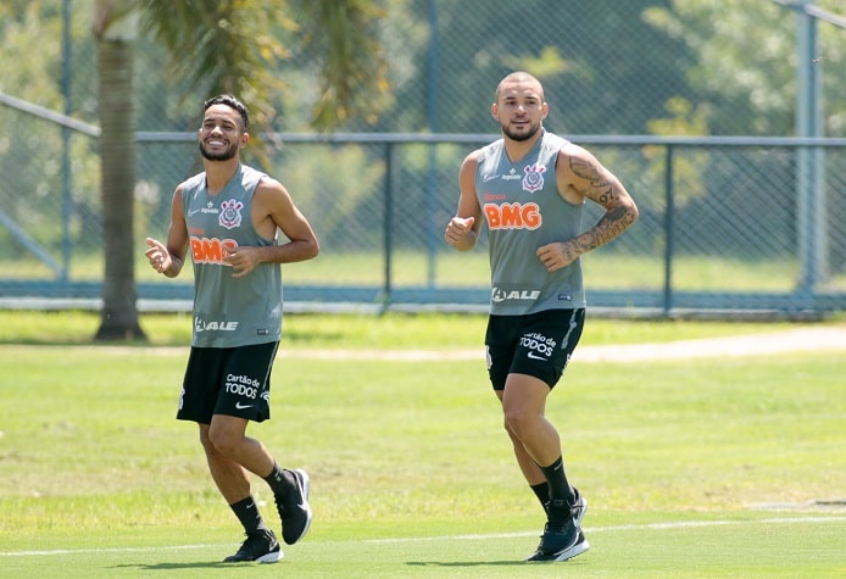 Madson e André Luis - Treino Corinthians