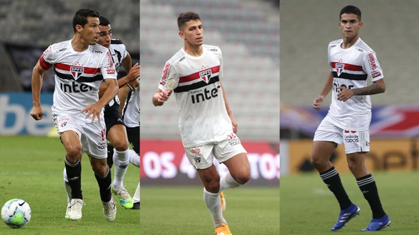 As opções de Vizolli para montar o meio-campo do São Paulo contra o Botafogo