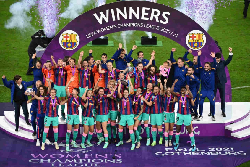 Quantas Champions feminina o Barcelona tem?