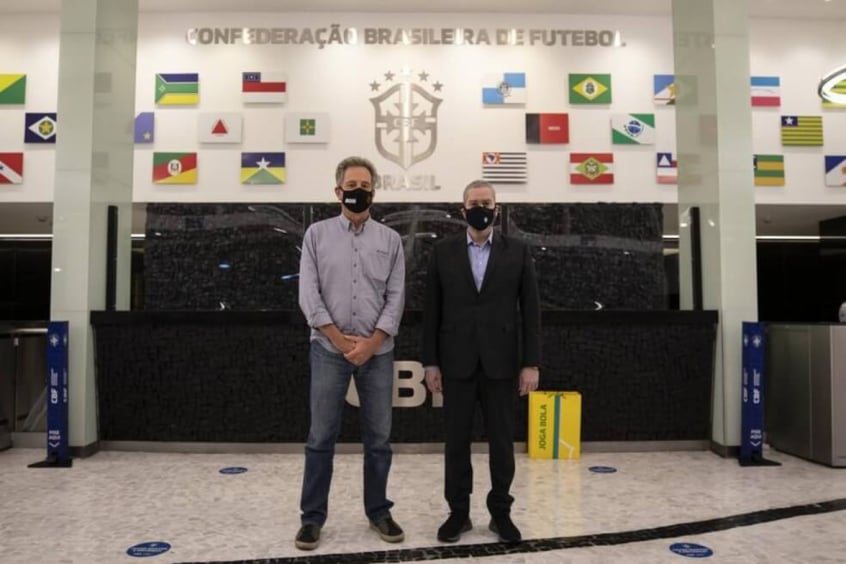 Rodolfo Landim e Rogério Caboclo