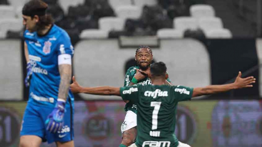 Parceiro oficial do Flamengo provoca Luiz Adriano, do Palmeiras, após vapo na comemoração