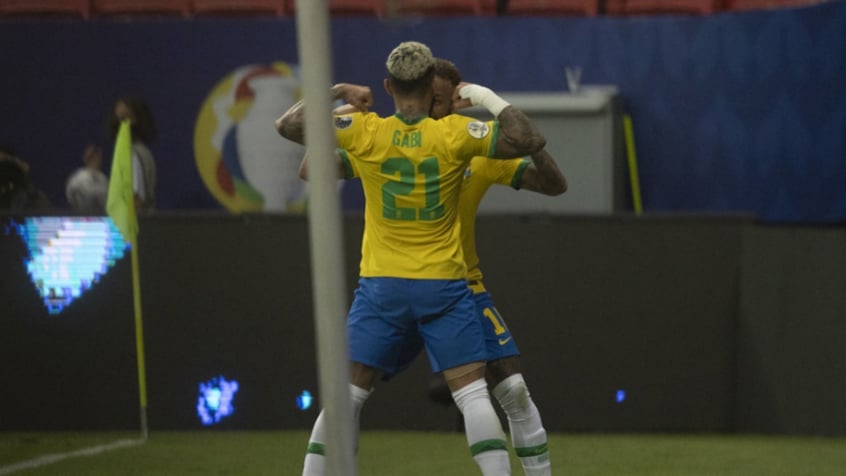 Gabigol e Neymar - Seleção