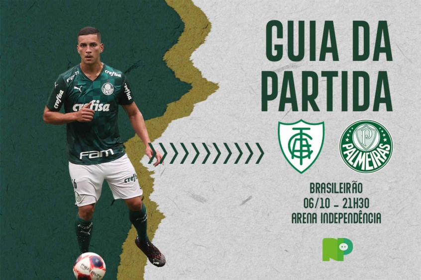 América-MG x Palmeiras: onde assistir ao duelo pelo Brasileirão, arbitragem e escalações