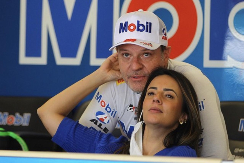 Rubinho Barrichello e Paloma Tocci