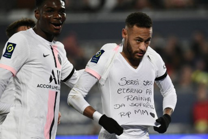 Bordeaux x PSG: Neymar e homenagem a Marília Mendonça