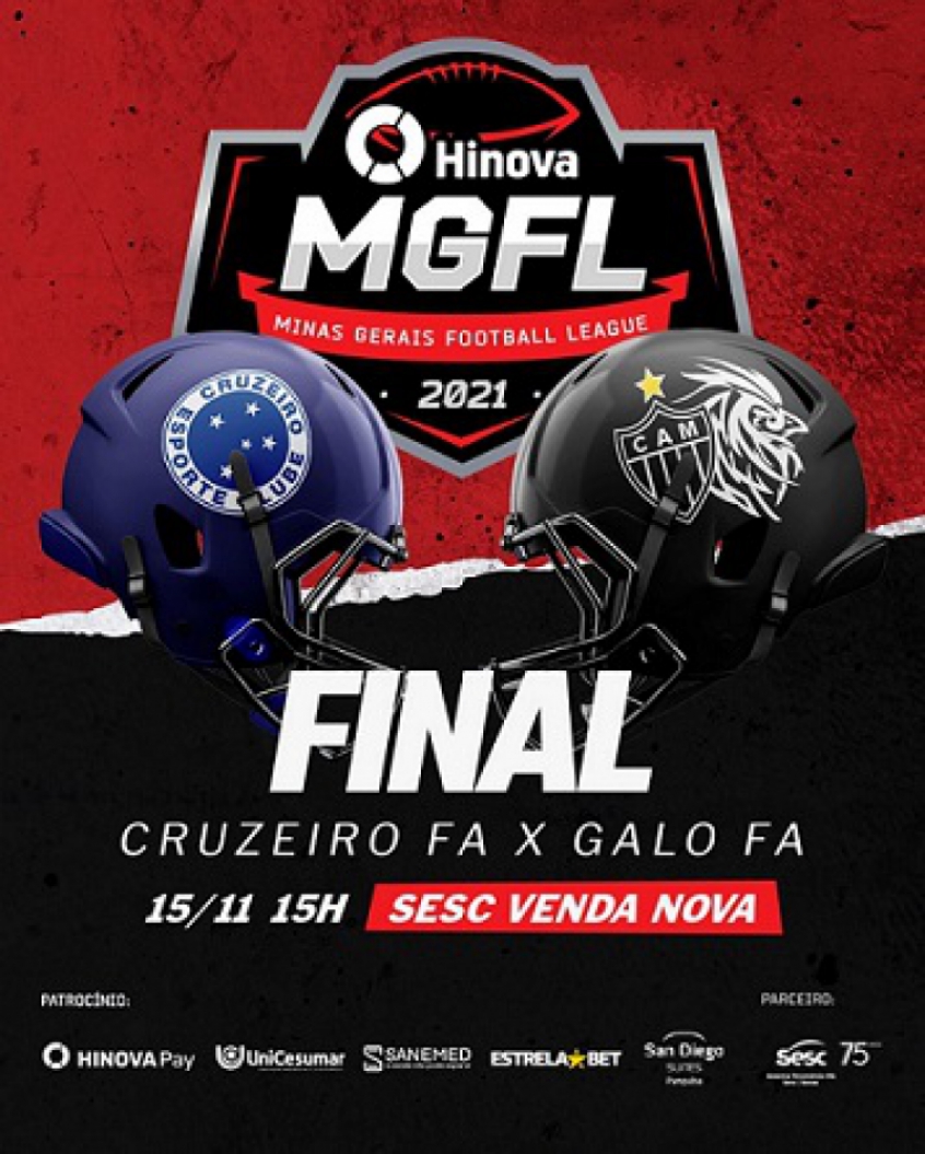 A grande decisão do futebol americano em Minas acontecerá no feriado desta segunda-feira, 15 de novembro