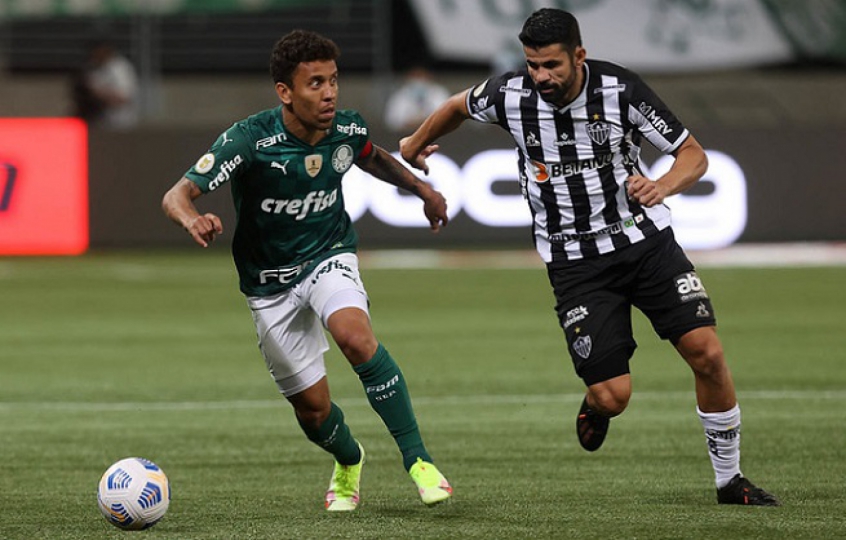 Palmeiras x Atlético-MG - Marcos Rocha e Diego Costa