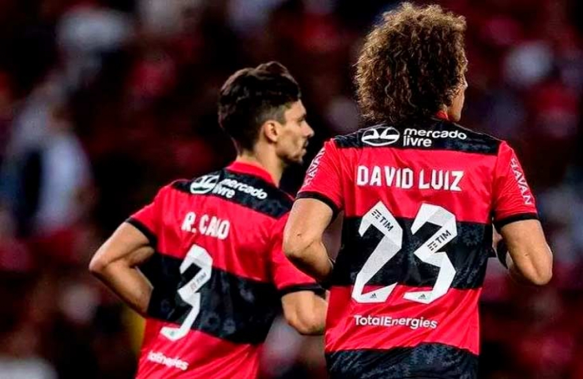 David Luiz e Rodrigo Caio no Flamengo