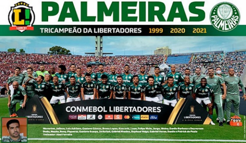 Revista pôster do Palmeiras tricampeão da Libertadores nas suas mãos. Baixe agora! | LANCE!