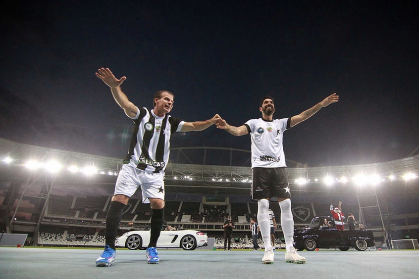 Túlio Maravilha e Loco Abreu - Botafogo